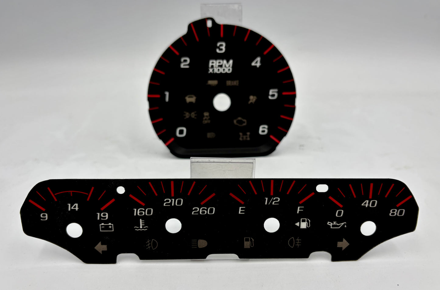 2014-2018 GMC SIERRA/SILVERADO 3D FACEPLATE Red 6K SKU: GMC-242set