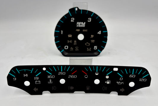 2014-2018 GMC SIERRA/SILVERADO 3D FACEPLATE Blue 5K SKU: GMC-245set