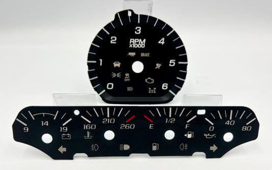 2014-2018 GM Truck 1500/2500 Gas 6K Tach 3D Set GMC-144set